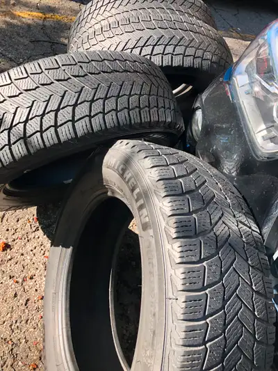 used 1 winter last year only 4200 km, these tires are excellent for ice-snow value $1280. tires in s...