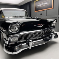 Check out this perfect 1956 Chevrolet Bel Air two door post restomod! This car is stunning! This is... (image 3)