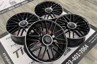 Replica M28 Matt Black Wheels Fits Mercedes GLE and GLS SUV Wheel Size: 22x9.5J Offset: 45 Bolt Patt...