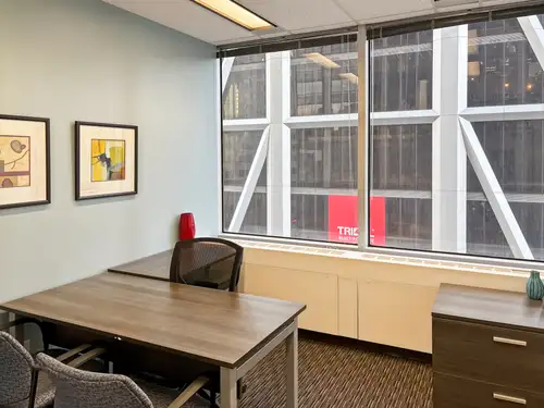 Get started right away with a ready-to-use office space to rent for two. Make a home for your busine...