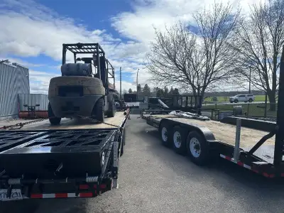 Flatbed Deckover Trailers, Beaver Tail, Dump Trailers 7 Ton, Skyjack Scissor Lift 3226 & 3219, Bobca...