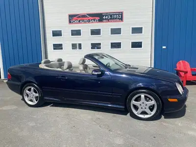 Rare find 2002 model Mercedes Benz CLK 430 Convertible in Capri Blue Metallic with super clean light...
