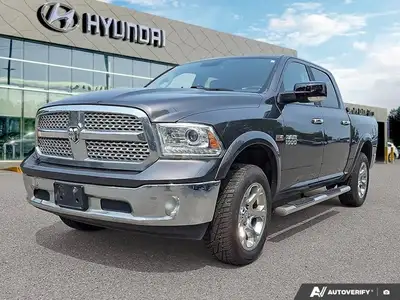 Dominate the road and conquer any challenge with this commanding 2017 Ram 1500 Laramie, finished in...