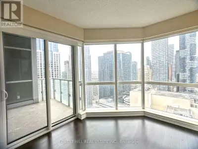 Location! 2Bed/2Bath unit with Balcony @ Aura (Yonge & Gerrard), in the heart of Downtown. 776sf, 9'...