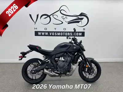 Vos Motors -Financing Available The 2026 Yamaha MT-07 is a nimble middleweight naked bike with a 689...