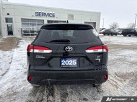 Recent Arrival! Black 2025 Toyota Corolla Cross LE AWD CVT 2.0L 4-Cylinder DOHC 16V APPLE CAR PLAY,... (image 4)