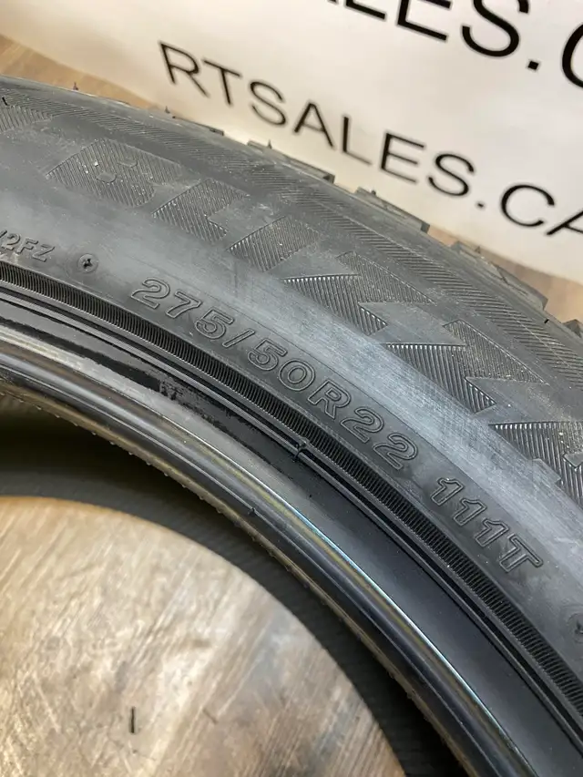 275/50/22 Bridgestone BLIZZAK DM-V2 XL Winter Tires in Tires & Rims in Saskatoon - Image 3