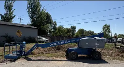 For sale Reliable and Dependable Genie S45 with features such as: Deutz Diesel motor 4 wd 8' foot pl...