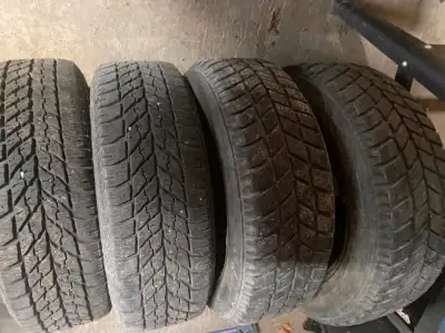195 60 15 winter tires/rims really good condition on Saturn ion rims will fit Pontiac g cobalt so on...
