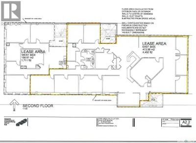Professional 2nd storey designed office area located on high visibility easy access 15th Street East...