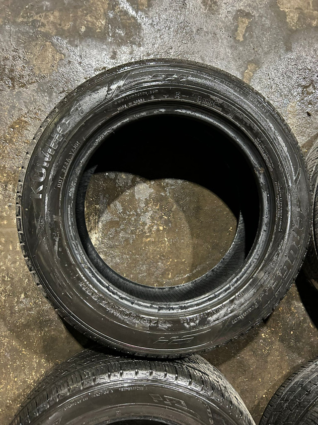 225 60 17 - TIRES - KUMHO - LIKE NEW - SET OF 4 in Tires & Rims in Kitchener / Waterloo - Image 3