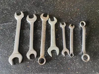 7 vintage BARCALO-BUFFALO wrenches / 7 clés vintage, View more