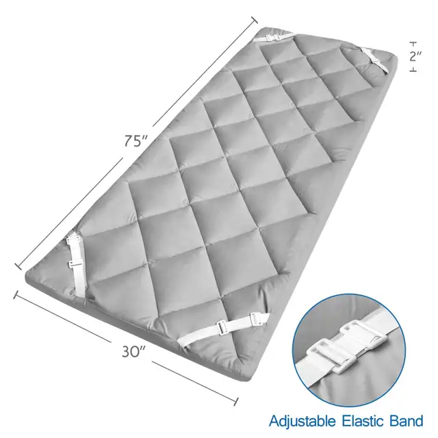 Cot Mattress Pad (Improved Thickness) Quil... ID# 197463234833019265121