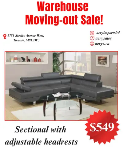 Sofa sets, sofa beds and sectionals- Furniture Moving-out sale!!, View more