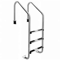 Ladder for In-Ground Pools Heavy Duty 3-Step Stainless