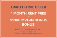 1 Month Rent Free + $1000 Move-In Bonus + $500 Security Deposit Visit our Website: https://www.capre... (image 1)