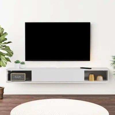 BRAND NEW - Floating TV Shelf, 55'' Wall Mounted TV Cabinet... L, View more
