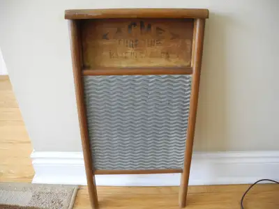 VINTAGE WASHBOARD WOOD & STEEL, View more