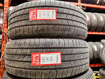 A pair of good used P225/65R17 Michelin Defender T H install and balance $260 Loose purchase $100 ea...