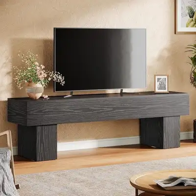BRAND NEW - Black TV Stand Fits TV Console Table... LOT# 149, View more