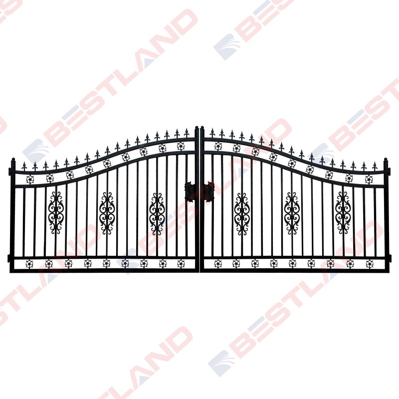 Heavyduty ornamental wrought iron gate/fence/Barrière/clôture