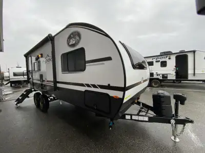 Forest River R-Pod travel trailer RP-198 highlights: Walk-Thru Bath 14' Patio Awning 12V Black Glass...