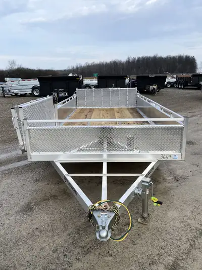 Canadian Mennonite Built Side Loader Aluminum Utility Trailer is $5,850.00 or $116.99/month! Ord: E1...