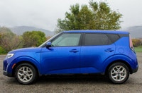 The 2023 Kia Soul EX in a vibrant blue finish showcases the perfect blend of style and functionality... (image 6)