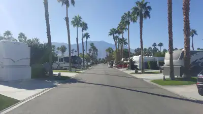 Picturesque lot with upscale 2019 Solitude 5th wheel in the gated community of Outdoor Resort locate...