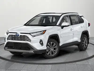 Introducing the 2025 Toyota RAV4 Hybrid Limited AWD in a stunning white finish. This SUV is equipped...