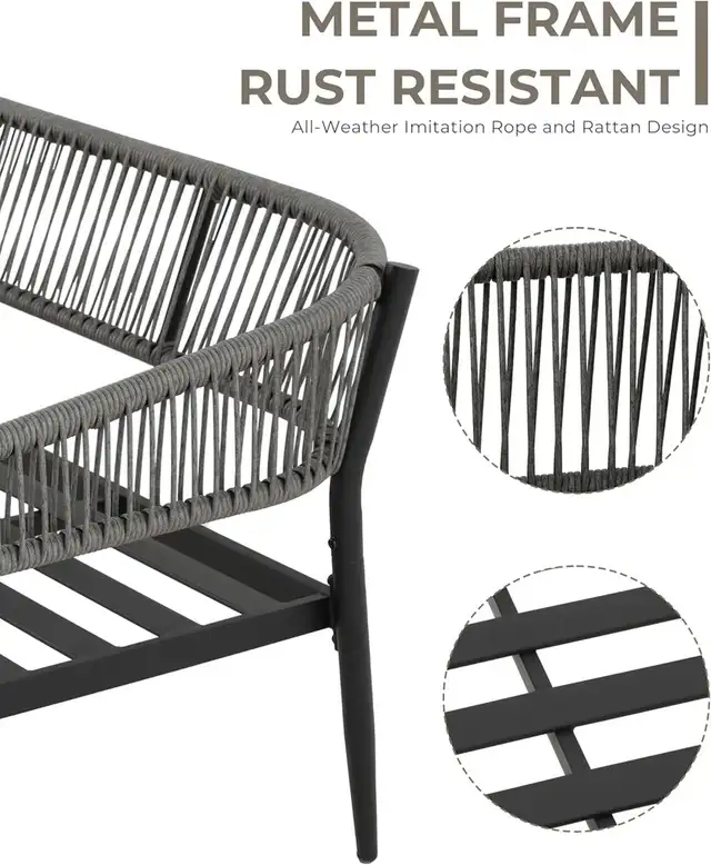 Brand New 4pcs Patio Furniture Set Faux Marble Table $459 | Patio ...