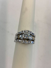 BEAUTIFUL 14K White Gold & Diamond Custom Made Ring - 2.0 TCW