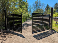 Driveway Gates, Fences, Gates, Railings-Custom Metal Fabrication