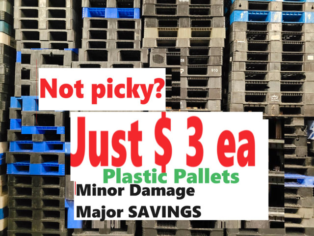 skids / pallets for sale ♻ used ♻ PLASTIC ♻ measure YOUR CAR!!! in Other in Mississauga / Peel Region