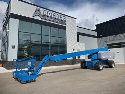 USED GENIE S-85 TELESCOPIC BOOM LIFT! IN STOCK in EDMONTON! WE SHIP EVERYWHERE in CANADA and the USA...