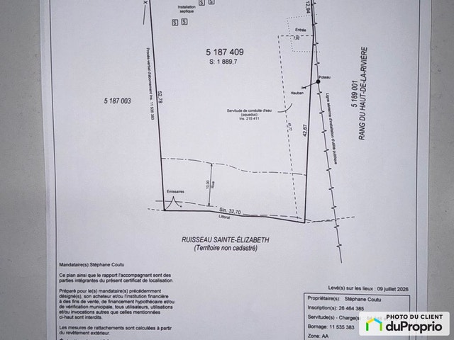 $224,500 - Residential Lot for sale in Ste-Élisabeth — photo 1