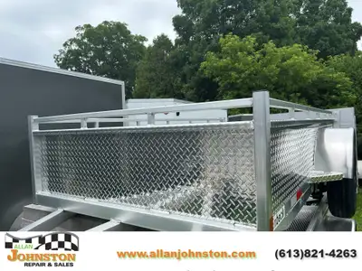 Welcome to Allan Johnston Repair & Sales 5X10B Single axle aluminum trailer bifold .