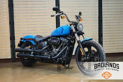 2022 Harley-Davidson Street Bob™ 114A gritty, stripped-down bobber cloaked in black. A perfect perfo...