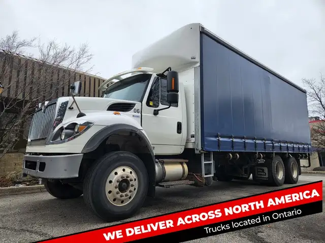 2015 International 7500 25.5' Curtain Side, Allison Auto, Tandem in Heavy Trucks in Calgary - Image 2