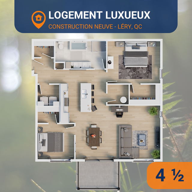 LOGEMENTS NEUFS HAUT DE GAMME À LOUER – 3 ½, 4 ½ et 5 ½ in Long Term Rentals in West Island - Image 11