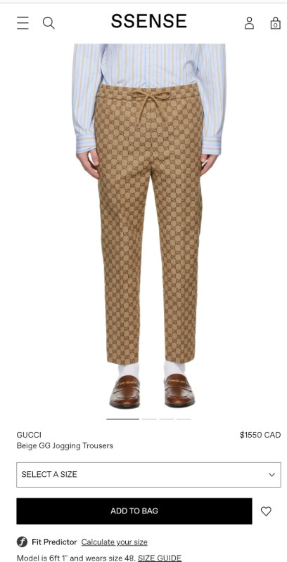 Gucci Pants Size 52 in Men's in Oshawa / Durham Region - Image 3