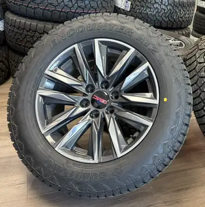 2026 Chevy/GMC 20" OEM Rims & Sumitomo All-Weather Tire Package Stock#: CA91-20090-AT215 Complete Pa...
