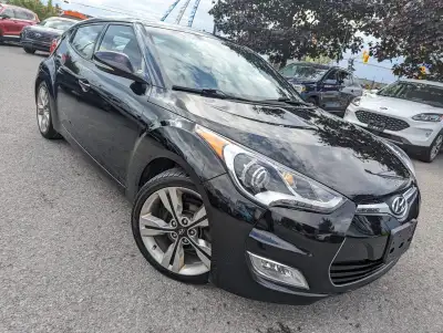 LOW KMS! ONE OWNER! CLEAN CARFAX! VELOSTER TECHNOLOGY PACKAGE, AUTOMATIC, GPS/NAVIGATION, POWER SUNR...