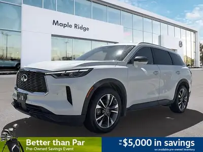Perfect for families or adventurers seeking refinement, this 2025 INFINITI QX60 LUXE in pristine Whi...