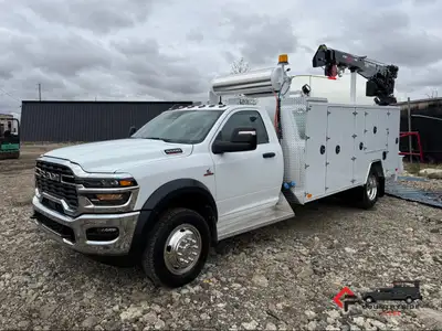 Countryside Fleet UNUSED - 2025 Dodge Ram 5500HD 4x4 Regular Cab Service Truck + 6.7L Cummins Diesel...