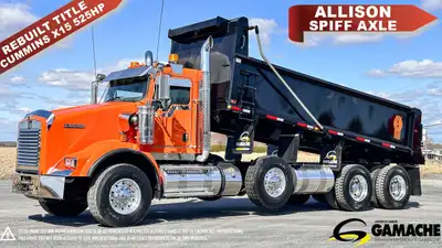 Heavy truck / Camion lourd - # STOCK: C-36421 2021 KENWORTH T800 BENNE BASCULANTE / CAMION DOMPEUR 1...