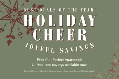 1 Month Free Rent Holiday Cheer - Joyful savings! Visit our Website: https://www.capreit.ca/apartmen...
