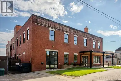 Brick and beam loft office located on the Grand River, across from the Cambridge Mill. Located in a...