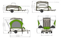 SYLVANSPORT GO Pop-Up Camper! Ultra-Lightweight (840 lbs dry weight)! Acts as a gear hauler (bikes/k... (image 2)