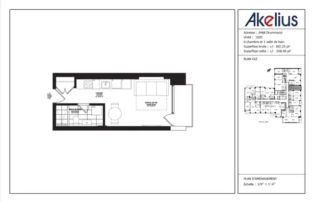 modern studio apartment near McGill - ID 1233 in Long Term Rentals in City of Montréal - Image 9